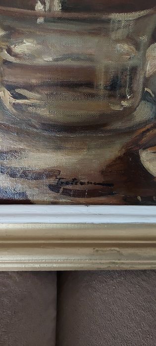 Tablou vechi,semnat,autor consacrat.