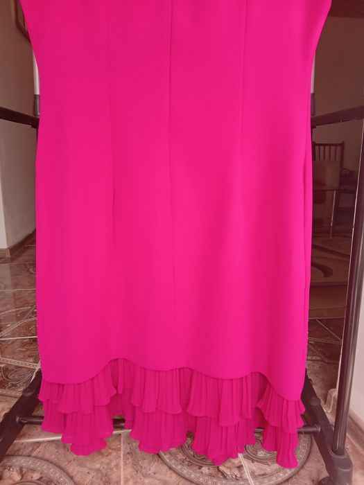 Rochie fucsia mătase mărimea 44