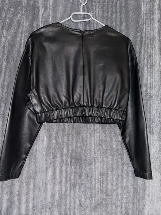 Bluza din imitatie de piele