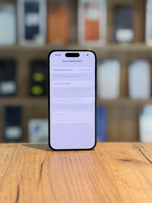 iPhone 16 128Gb BLACK/ Baterie94%/Garantie 12 luni @atsgsm.ro