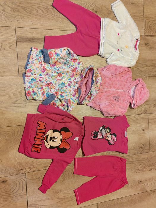 Lot haine fetițe măr 80