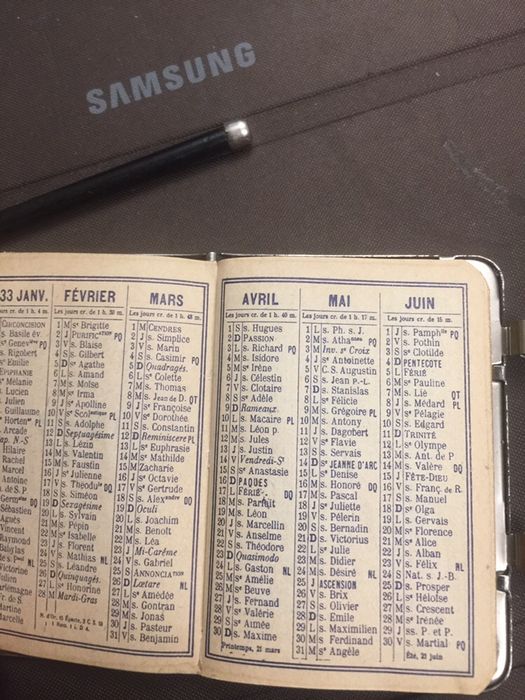 Agenda vintage an 1933 ,agenda de scris, din 1933