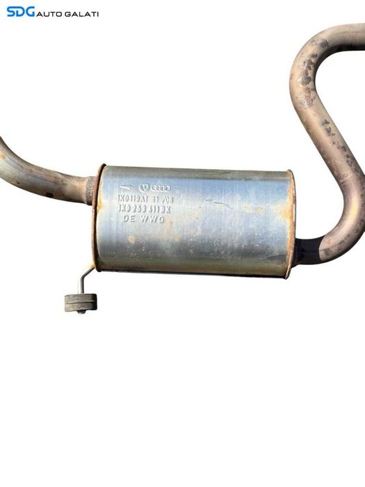 Toba Teava Racord Flexibil Esapament Evacuare Intermediara Finala Traseu Complet Volkswagen Golf 5 Plus 1.4 TSI 2004 - 2008 Cod 1K0253411BK 1K0119AT 1K0120 1K6253611N 1K0254307K [LC2187]