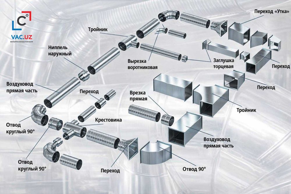 Воздуховоды, звоните сейчас! VAC.UZ