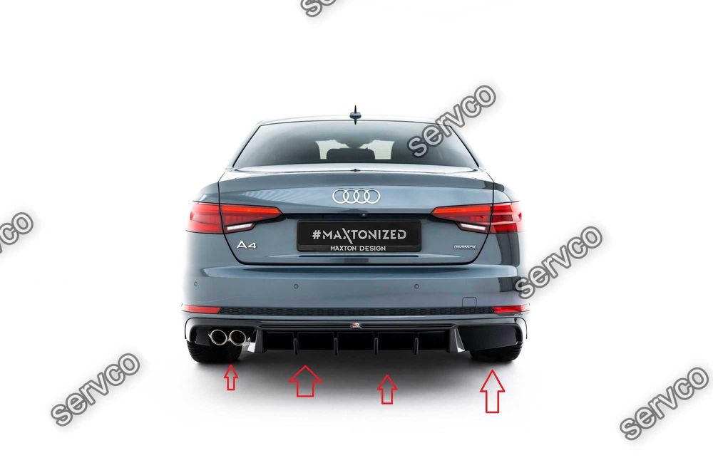 Difuzor bara spate Audi A4 S-Line Sedan Avant B9 2015-2019 v37 Maxton