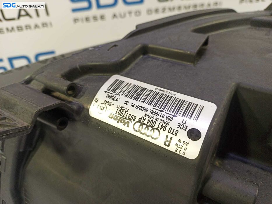 Far Dreapta Bi Xenon cu Daylight Fara Droser Audi A5 8T 2008 - 2011 Cod 8T0941004AP 89317901 [L1760]