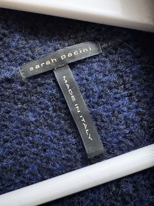 Pardesiu/Cardigan cu alpaca superfine și lână merino  Sarah Pacini.