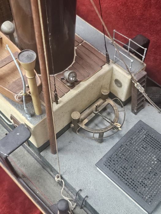 Модел на Кораб. парен влекач Aggrip 1920s.