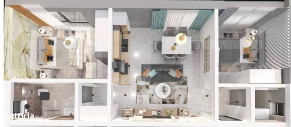 Apartament modern cu 2 camere, in bloc nou, zona-Ampoi 3