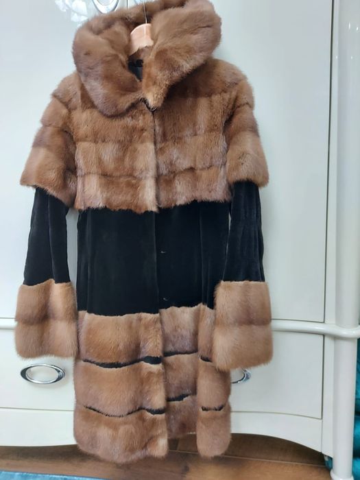 Шуба норковая под соболь