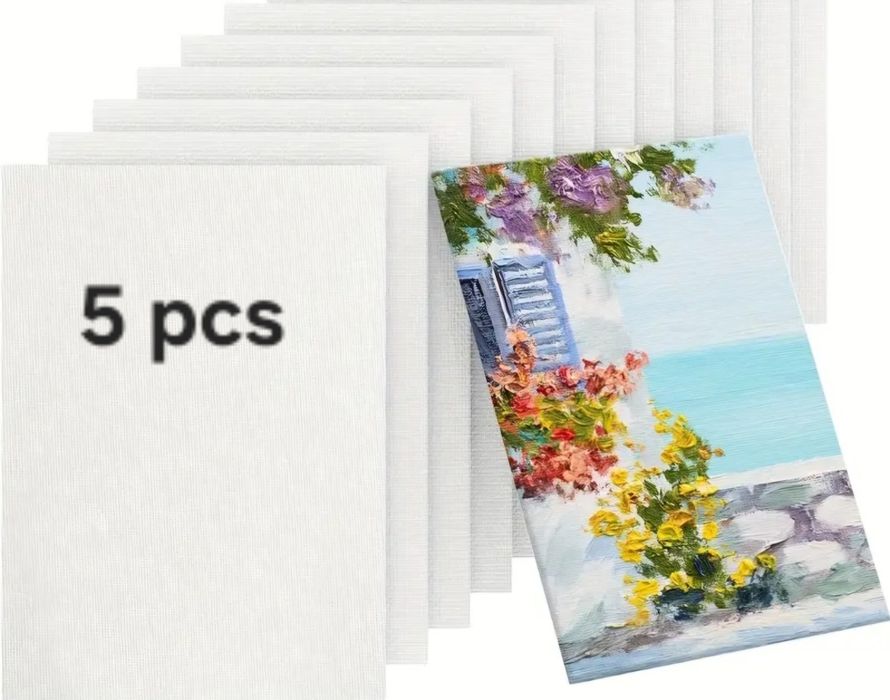 Carton panzat Canvas, Pictura, 25x30 cm grosime 3 mm, 5 BUCATI