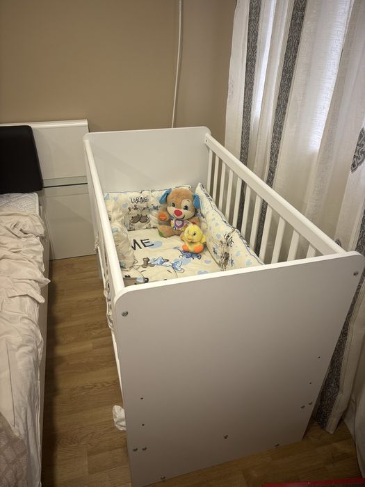 Кошара на 3 нива с люлеещ се механизъм + матрак и обиколници !