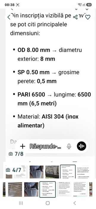 Vând serpentine inox