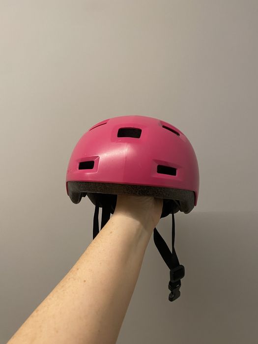 Шлем детский, размер 52-54, розовый для девочки