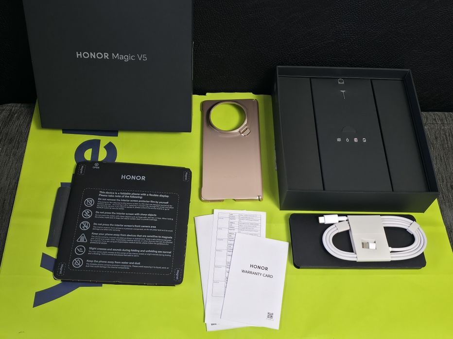 КАТО НОВ 512GB Honor Magic V5 5G Гаранция Yettel 2029 Gold | Златен