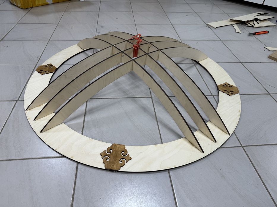 Шаңырақ. Шанырак декоротивный из фанеры.