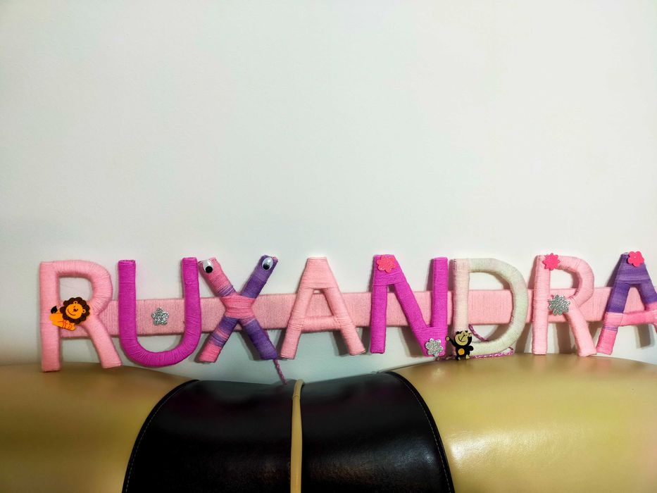 Nume din litere decorative