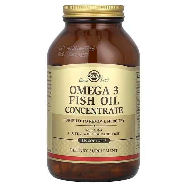 Solgar Omega-3 Concentrate 120 Softgels – Original, Yangi