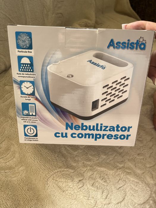 Nebulizator Assista cu compresor ,nou nefolosit cu garantie si acesori