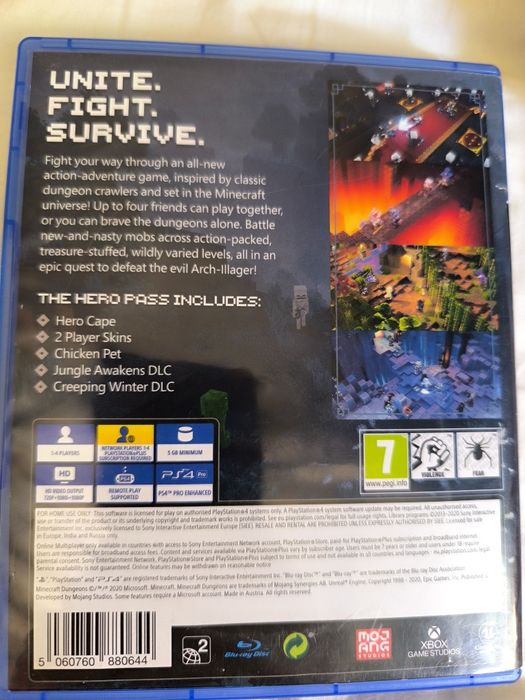 Minecraft dungeons for ps4