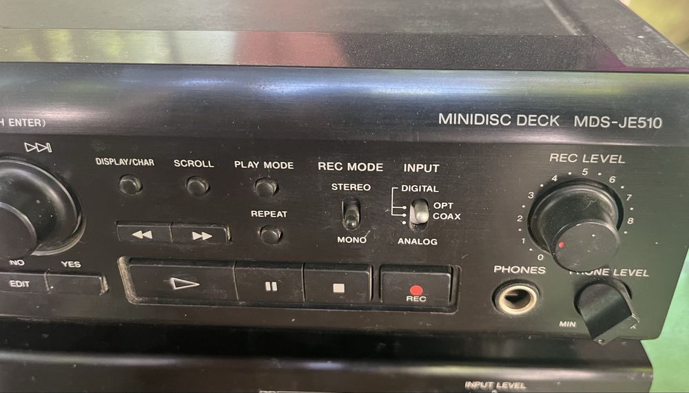 Sony minidisc mds je-510