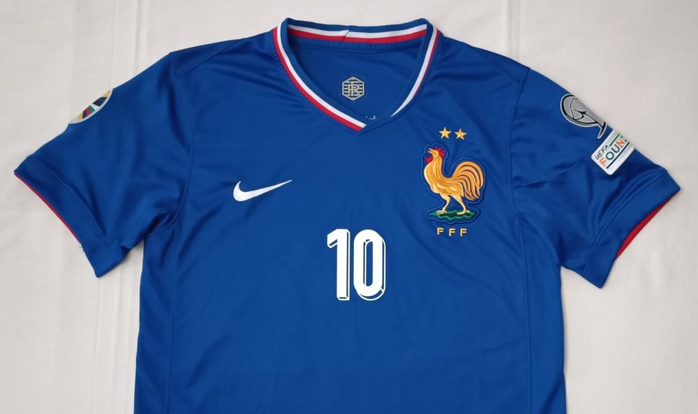 Nike DRI-FIT France FFF #10 Mbappe 24/25 Home Jersey тениска L Франция