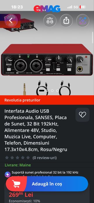 interfata audio sanses