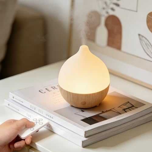Нов Компактен ултразвуков дифузер 100ml етерични масла таймер 8 LED цвята 2 режима мъгла