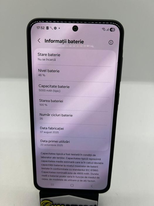 Samsung Galaxy A36, 8GB RAM, 256GB, 5G,Black, 26 cicluri -D-