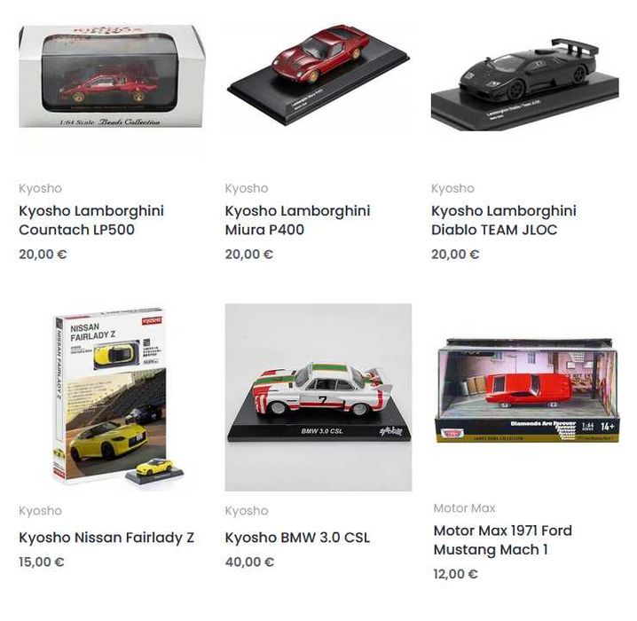 BM Creations, Greenlight, Kyosho, M2 Machines, Majorette (1:64 нови)