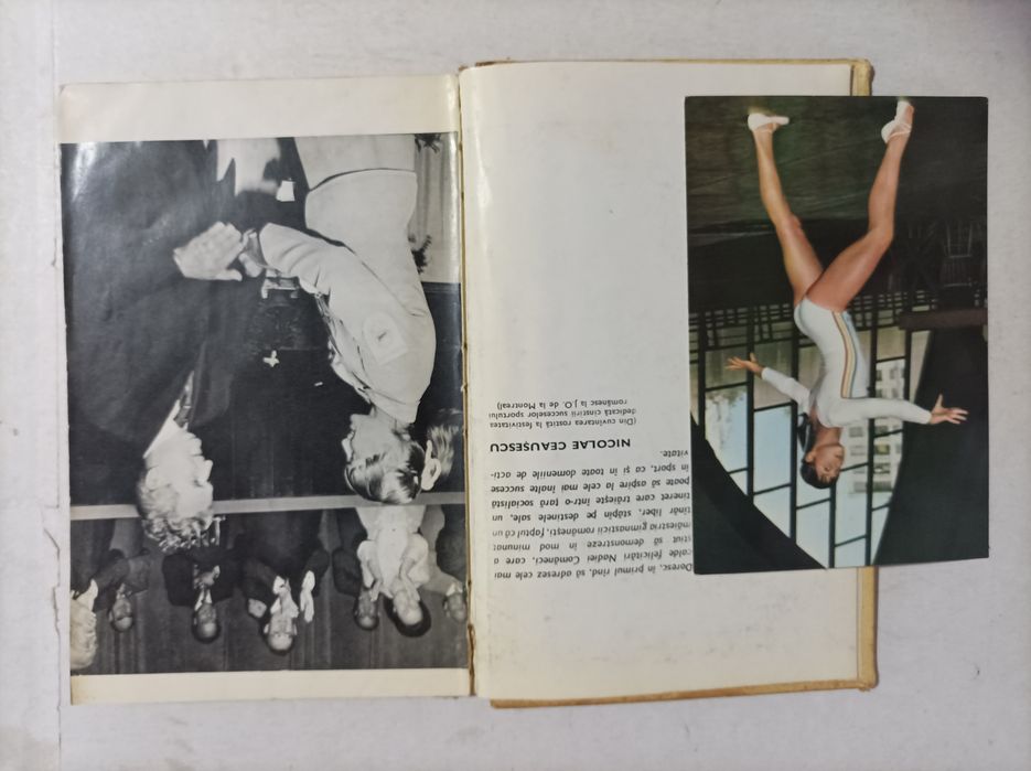 Carte și vedere Nadia Comăneci - Lot reviste Tehnium anii "73-"87 și