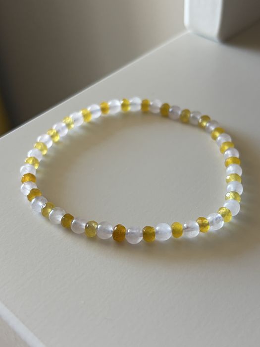 Bratara handmade, de vara, din pietre semipretioase