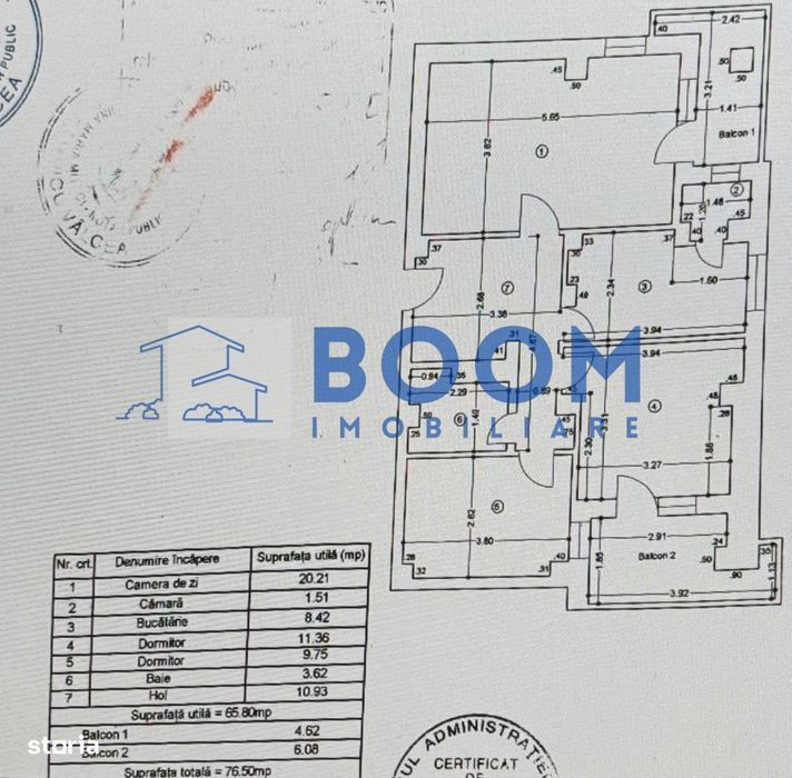 Apartament 3 camere | Centrala proprie | Proiect lift aprobat