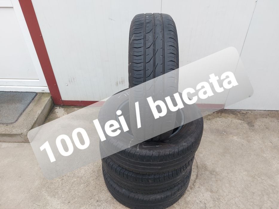 100 lei bucata! Set anvelope de vara 195 65 15 Continental