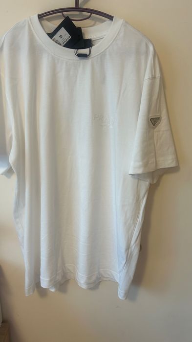 Мъжка бяла тениска PRADA, размер XL