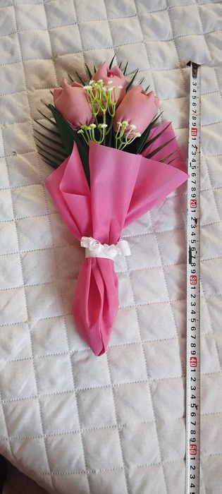 Ръчно изработени цветя от плат