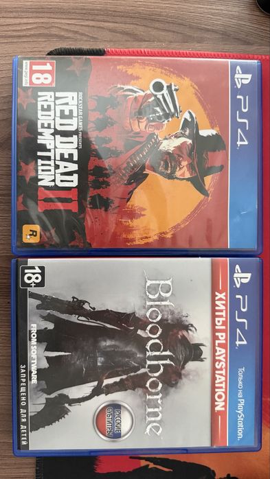 Red dead redemption 2 ps4 и Bloodborne ps4 диски