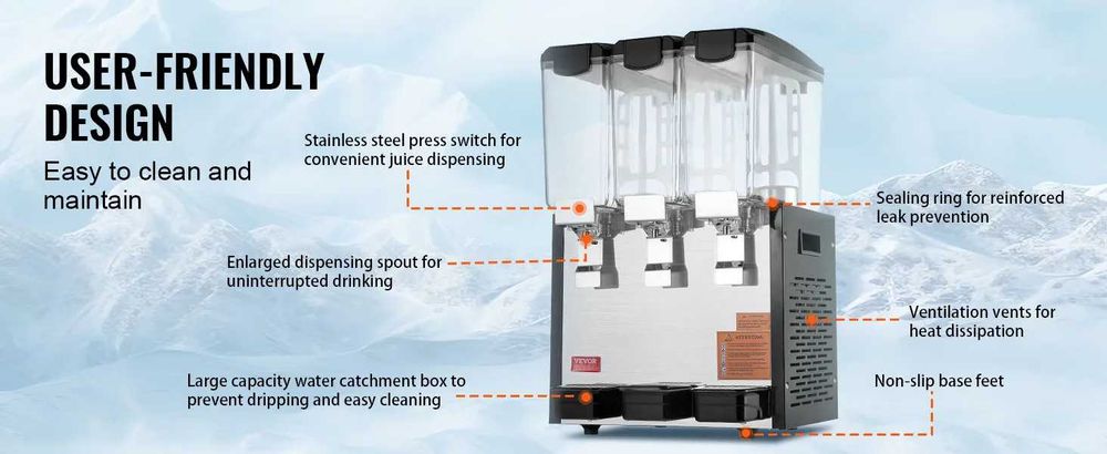 aparat masina dozator sucuri de limonanda dispense bauturi 3 rezervoar