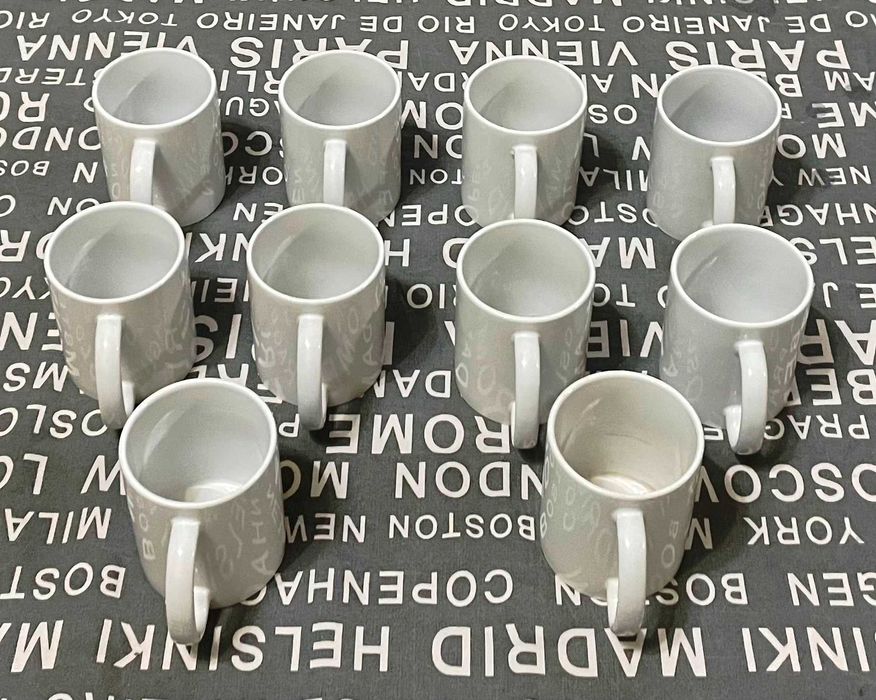 lot de 10 cani cesti mari identice de la kik albe