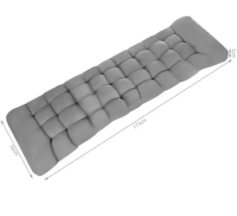 Голяма възглавница за стол, пейка, шезлонг, палет с ленти за фиксиране