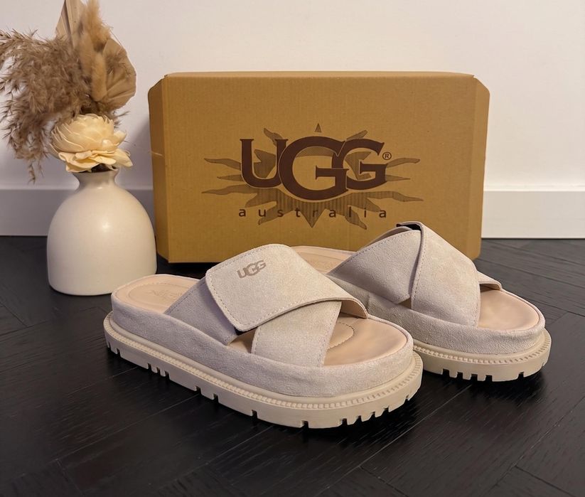 Papuci UGG - Slapi UGG Crem