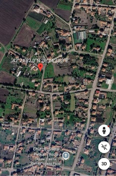 ЕКСЛУЗИВНО Парцел село Роза! УПИ - 640 кв.м.