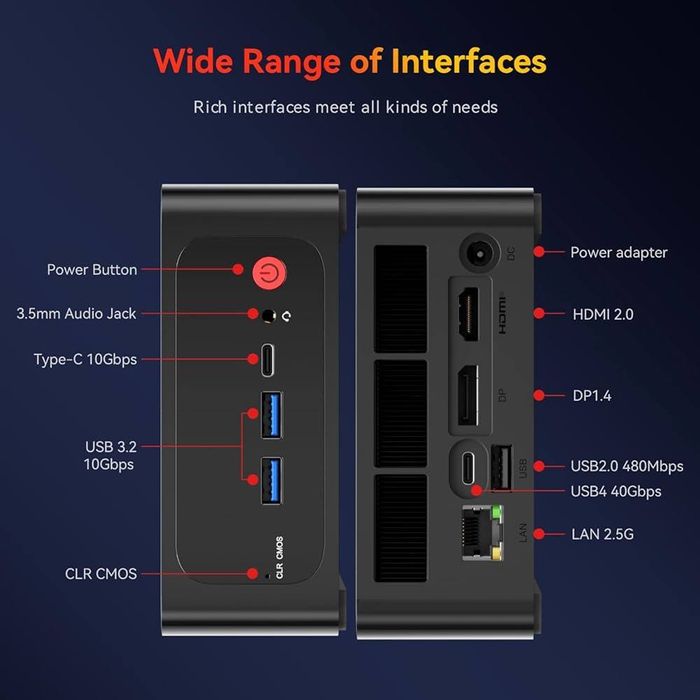 Mini Pc Ryzen 9-6900Hx 16/512GB Мини Пк