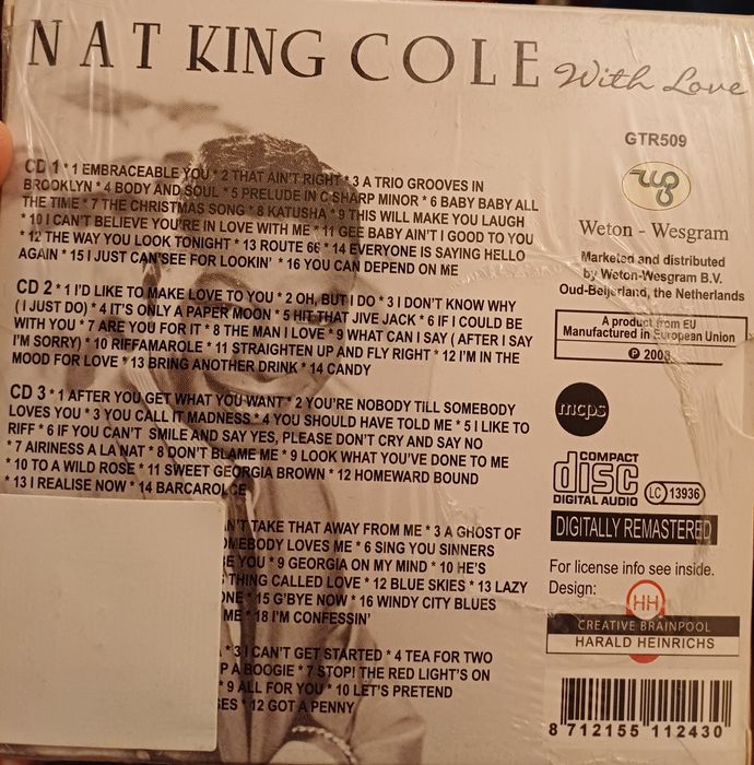 Set de colecție format din 5 CD-uri Nat King Cole, 2003