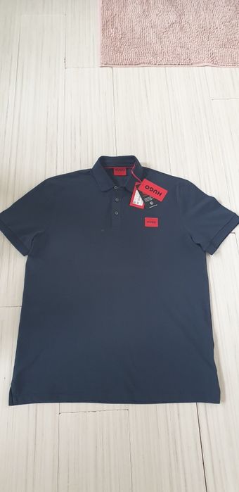 Hugo Boss HUGO Dareso222 Pique Cotton Slim Fit 2XL НОВО ОРИГИНАЛ Мъжка
