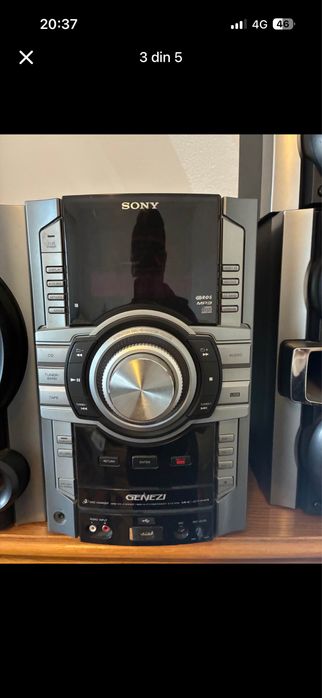 Sistem audio Sony Genezi – 3 CD, USB, MP3, Tuner, sistem complet