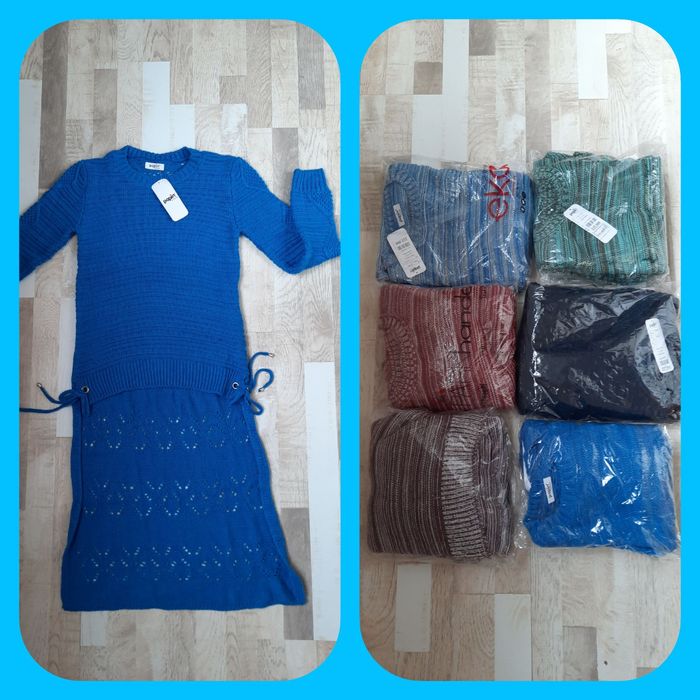 Новые Кофты туники полушерсть Турция