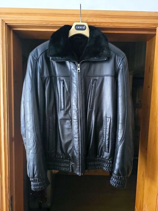 Кожанная куртка мужская