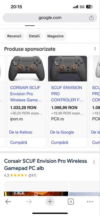 Controller wireless SCUF Envision Pro pentru PC