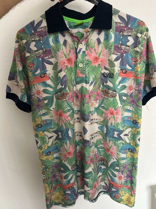 Тениска многцветна BOSS - като нова